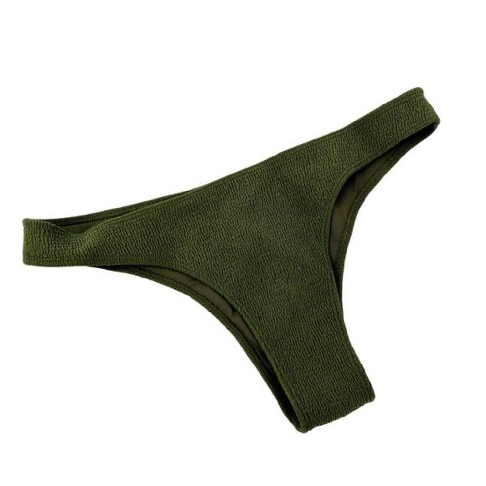 Wanderlust Green‎ Crinkle Bikini Bottoms